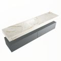 corian waschtisch set alan dlux 200 cm braun marmor frappe ADX200Pla2lM0fra