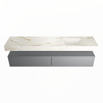 corian waschtisch set alan dlux 200 cm braun marmor frappe ADX200Pla2lR0fra