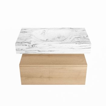corian waschtisch set alan dlux 80 cm braun marmor glace ADX80was1lM0gla