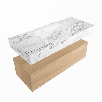 corian waschtisch set alan dlux 110 cm braun marmor glace ADX110was1lM0gla