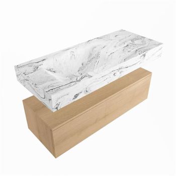 corian waschtisch set alan dlux 110 cm braun marmor glace ADX110was1ll1gla