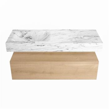 corian waschtisch set alan dlux 120 cm braun marmor glace ADX120was1ll0gla