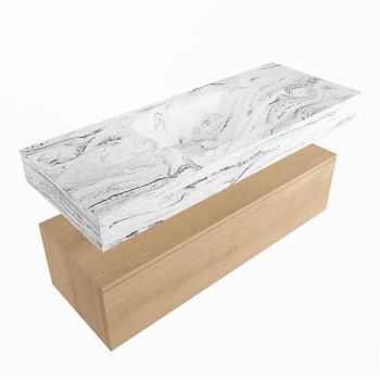 corian waschtisch set alan dlux 120 cm braun marmor glace ADX120was1lM1gla