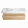 corian waschtisch set alan dlux 130 cm braun marmor glace ADX130was1ll0gla