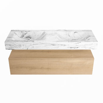 corian waschtisch set alan dlux 130 cm braun marmor glace ADX130was1lD2gla
