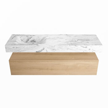 corian waschtisch set alan dlux 150 cm braun marmor glace ADX150was1ll0gla