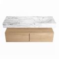 corian waschtisch set alan dlux 130 cm braun marmor glace ADX130was2lR0gla