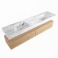 corian waschtisch set alan dlux 200 cm braun marmor glace ADX200was2lD2gla