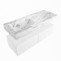 corian waschtisch set alan dlux 120 cm braun marmor glace ADX120Tal2ll0gla