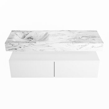 corian waschtisch set alan dlux 130 cm braun marmor glace ADX130Tal2ll0gla