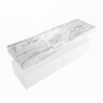 corian waschtisch set alan dlux 150 cm braun marmor glace ADX150Tal2lM1gla