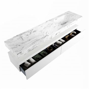 corian waschtisch set alan dlux 200 cm braun marmor glace ADX200Tal2lR0gla