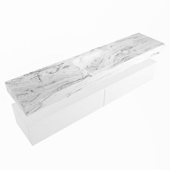 corian waschtisch set alan dlux 200 cm braun marmor glace ADX200Tal2lM1gla