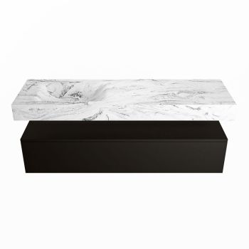 corian waschtisch set alan dlux 150 cm braun marmor glace ADX150Urb1ll1gla