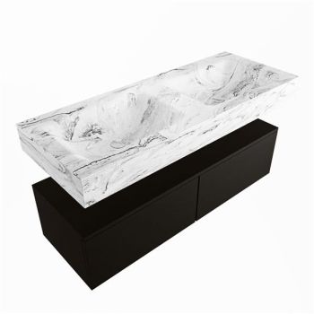 corian waschtisch set alan dlux 120 cm braun marmor glace ADX120Urb2lD0gla