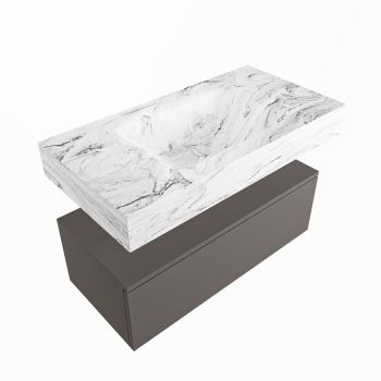 corian waschtisch set alan dlux 90 cm braun marmor glace ADX90Dar1lM0gla