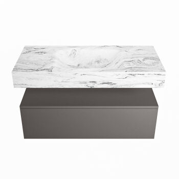 corian waschtisch set alan dlux 100 cm braun marmor glace ADX100Dar1lM0gla