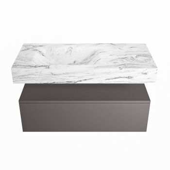 corian waschtisch set alan dlux 100 cm braun marmor glace ADX100Dar1ll0gla