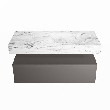 corian waschtisch set alan dlux 110 cm braun marmor glace ADX110Dar1lR1gla