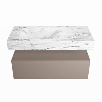corian waschtisch set alan dlux 100 cm braun marmor glace ADX100Smo1ll0gla