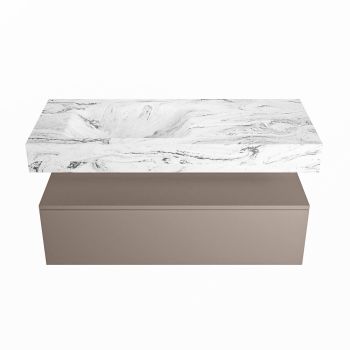corian waschtisch set alan dlux 110 cm braun marmor glace ADX110Smo1ll0gla