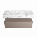 corian waschtisch set alan dlux 110 cm braun marmor glace ADX110Smo1ll1gla