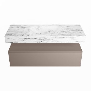 corian waschtisch set alan dlux 120 cm braun marmor glace ADX120Smo1lM0gla