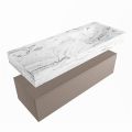 corian waschtisch set alan dlux 120 cm braun marmor glace ADX120Smo1lR0gla
