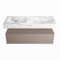 corian waschtisch set alan dlux 120 cm braun marmor glace ADX120Smo1lD2gla