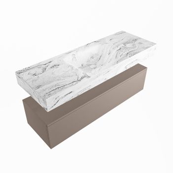 corian waschtisch set alan dlux 130 cm braun marmor glace ADX130Smo1lM0gla