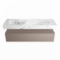 corian waschtisch set alan dlux 150 cm braun marmor glace ADX150Smo1ll1gla