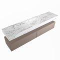 corian waschtisch set alan dlux 200 cm braun marmor glace ADX200Smo2lM0gla