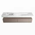 corian waschtisch set alan dlux 200 cm braun marmor glace ADX200Smo2lD0gla