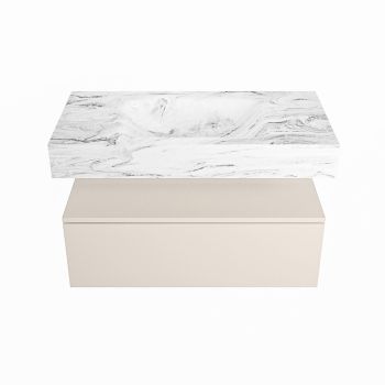 corian waschtisch set alan dlux 90 cm braun marmor glace ADX90lin1lM0gla