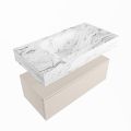 corian waschtisch set alan dlux 90 cm braun marmor glace ADX90lin1lM0gla