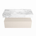corian waschtisch set alan dlux 100 cm braun marmor glace ADX100lin1lR1gla