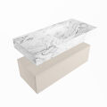 corian waschtisch set alan dlux 100 cm braun marmor glace ADX100lin1lR1gla