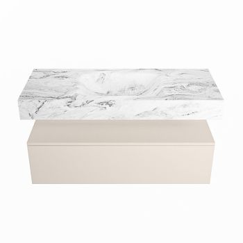 corian waschtisch set alan dlux 110 cm braun marmor glace ADX110lin1lM0gla