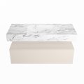 corian waschtisch set alan dlux 110 cm braun marmor glace ADX110lin1lM0gla