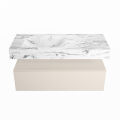 corian waschtisch set alan dlux 110 cm braun marmor glace ADX110lin1ll1gla