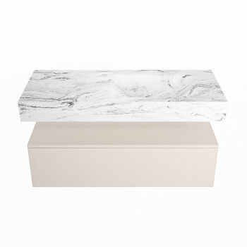corian waschtisch set alan dlux 110 cm braun marmor glace ADX110lin1lR1gla