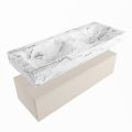 corian waschtisch set alan dlux 120 cm braun marmor glace ADX120lin1lD2gla