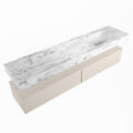 corian waschtisch set alan dlux 200 cm braun marmor glace ADX200lin2lR0gla
