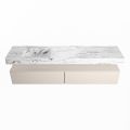 corian waschtisch set alan dlux 200 cm braun marmor glace ADX200lin2ll1gla