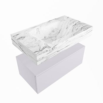 corian waschtisch set alan dlux 80 cm braun marmor glace ADX80cal1lM1gla