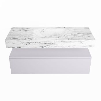 corian waschtisch set alan dlux 120 cm braun marmor glace ADX120cal1lM1gla