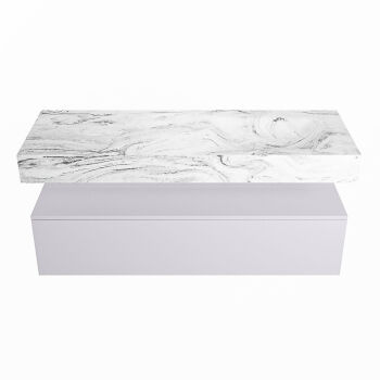 corian waschtisch set alan dlux 130 cm braun marmor glace ADX130cal1lR0gla