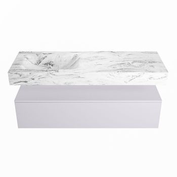 corian waschtisch set alan dlux 130 cm braun marmor glace ADX130cal1ll1gla
