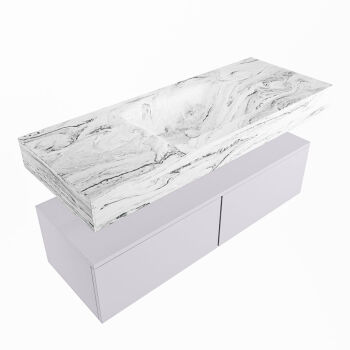 corian waschtisch set alan dlux 120 cm braun marmor glace ADX120cal2lM1gla