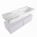 corian waschtisch set alan dlux 120 cm braun marmor glace ADX120cal2lR1gla